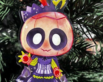 Gourdy Keychain with Purple Attachment (3 inches)