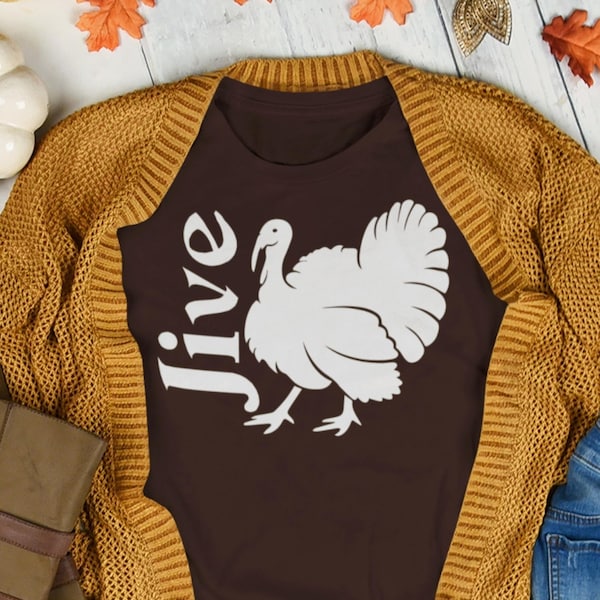 Retro Thanksgiving Shirt, Jive Turkey, Funny Thanksgiving T Shirt for Men, Cute Fall Shirt for Women, Vintage Thanksgiving Gift Tee Shirt