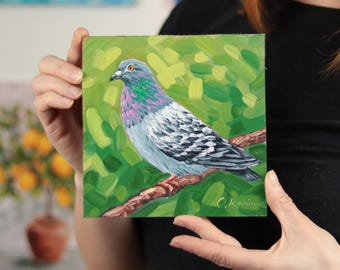 白い鳩の水彩画 - オリジナルの鳥のアート - Etsy 日本