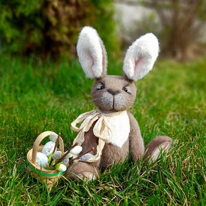 Christmas bunny, Easter Bunny, Collectible Handmade teddy bunny, teddy rabbit, Teddy Bunny OOAK, Exclusive teddy, Handmade teddy,Rabbit OOAK