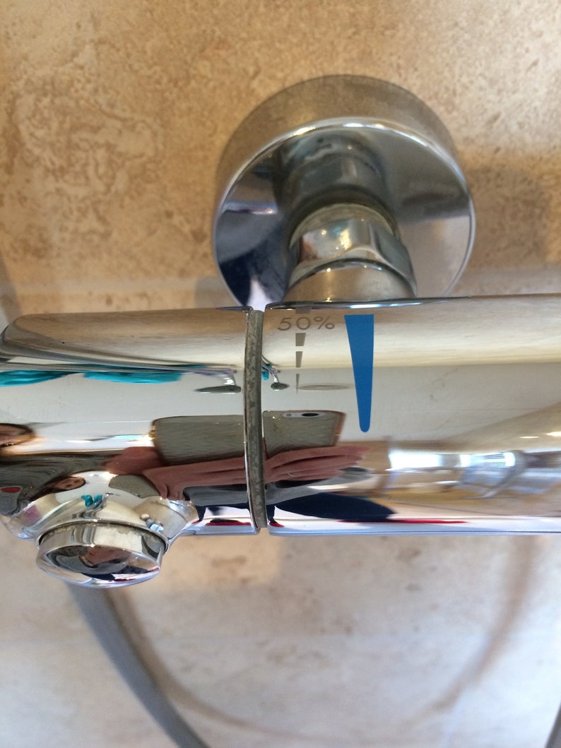 TAP STICKERS 27 Red and 27 Blue Vinyl Stickers for Tap and Faucet in