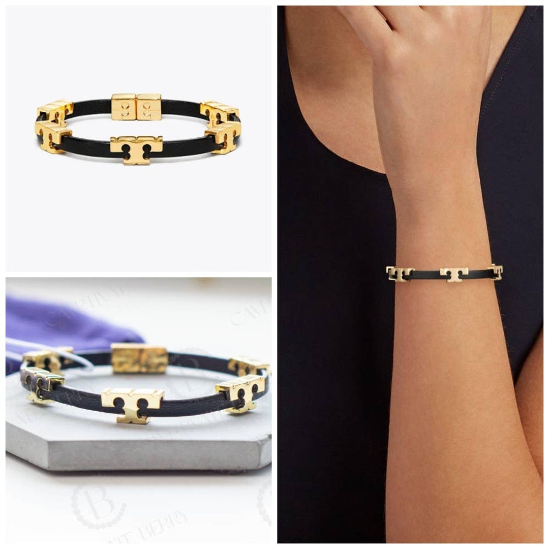 Tory Burch Serif T Single Leather Wrap Bracelet Black - Etsy New Zealand Tory Burch Serif T Single Leather Wrap Bracelet Black - Etsy New Zealand