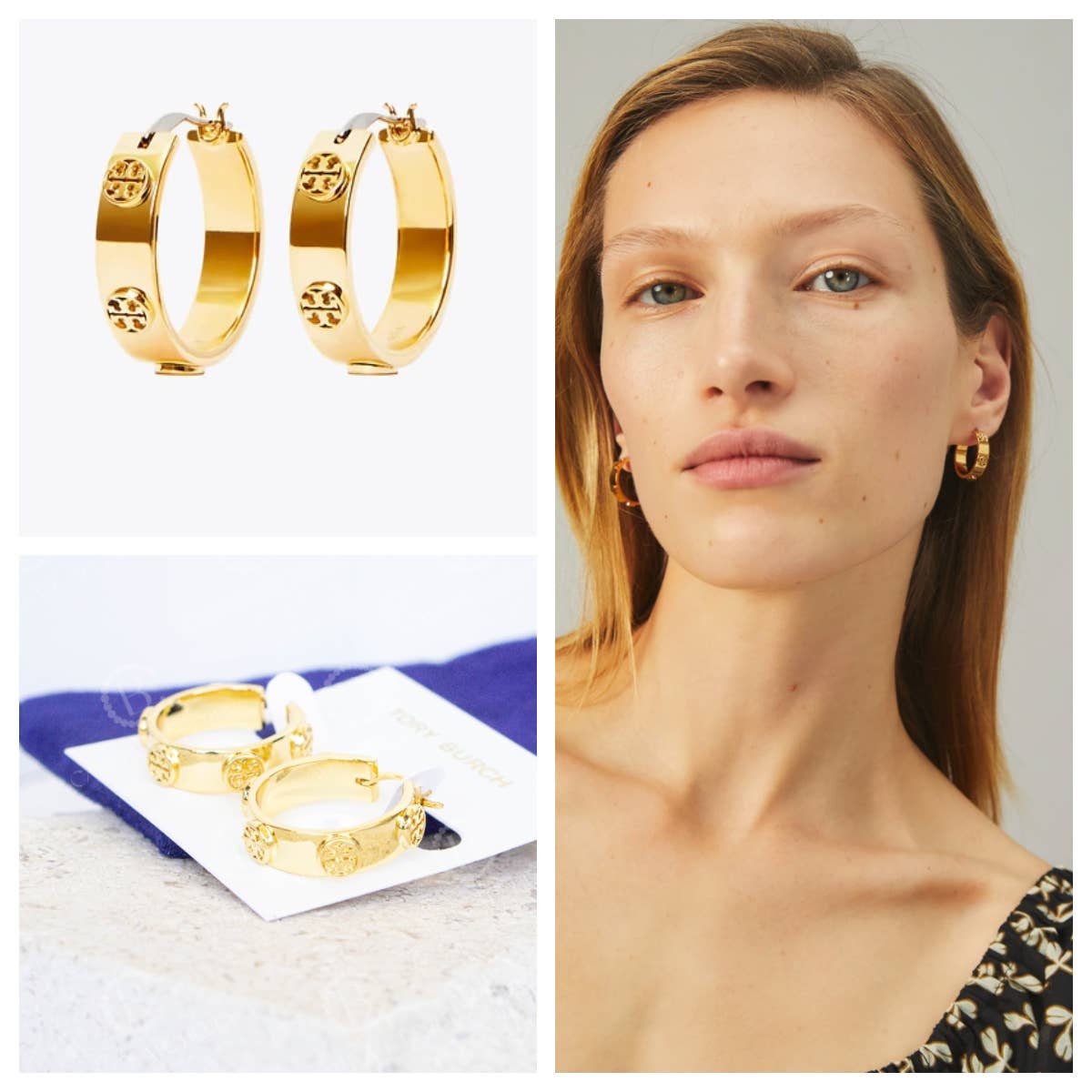 Tory Burch Miller Stud Huggie Hoop Earrings Gold NWT Authentic - Etsy New Zealand Tory Burch Miller Stud Huggie Hoop Earrings Gold NWT Authentic - Etsy New Zealand