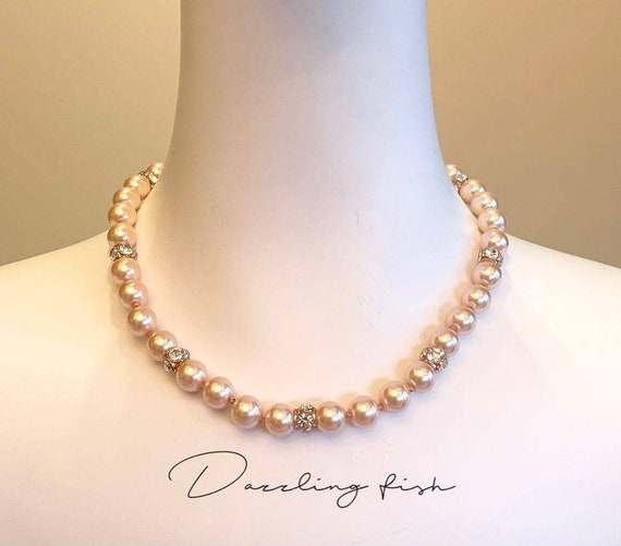 Kate Spade Lady Marmalade Pearl Necklace Blush Rose Gold - Etsy Australia