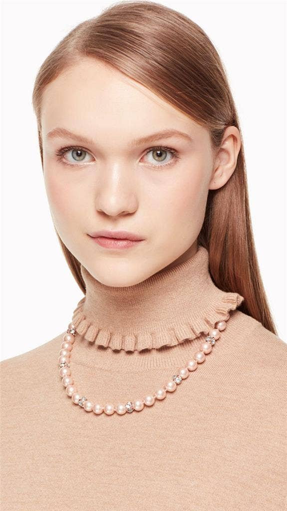 Kate Spade Lady Marmalade Pearl Necklace Blush Rose Gold - Etsy Norway