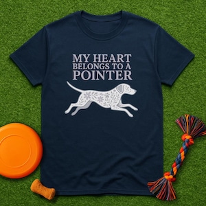 Camiseta «Mi corazón pertenece a un Pointer», Camiseta de Pointer Alemán de Pelo Corto, Camiseta para mamás de Pointers, Camiseta para amantes de los Pointers, Regalo para mamás de perros, Camiseta para mamás de Pointers
