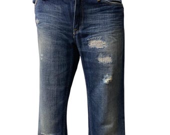 Vintage FCUK Boot Cut Blue Denim Jeans/faded French Connection