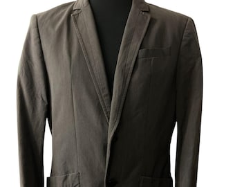 mens cotton blazer by Armani Exchange | Grayish brown summer blazer | Size US 40 short