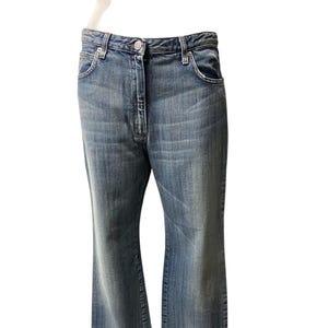 Jean bleu Armani vintage des années 90 pour femme | Jean taille haute | Taille 34