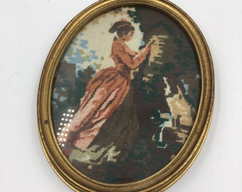 Vintage Gobelin Nadelspitze Kunst | Perfekt für ein durchdachtes Einweihungsgeschenk