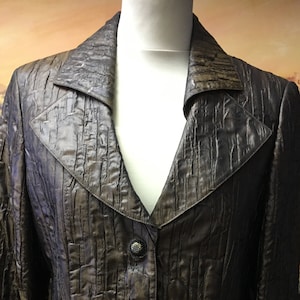 90&#39;s Vintage Bronze Blazer for Ladies | Stand Out in this Unique Textured  Blazer | Size 42