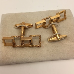 Men&#39;s Vintage cufflinks | gold hued cufflinks | groomsmen cufflinks | cool cufflinks