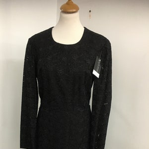 Vestido vintage / Vestido negro sencillo y atemporal para mujer / Talla M