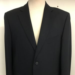 A Timeless Wardrobe Classic | Men&#39;s Navy Dress Jacket | Vintage 90s San Remo Blazer | Size 52