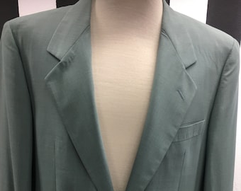 Elegant Men&#39;s Designer Wool Blazer by Trussardi | Classy Vintage Dress Jacket | Size EU 50