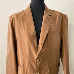 Blazer de seda vintage de los años 90 para hombre de Daniel Hechter / Blazer de verano / Chaqueta de vestir para hombre / Talla EU 54