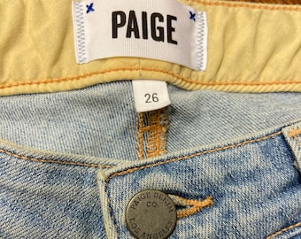 Women's  jeans by Paige   | midrise jeans | cotton blue jeans | Size S