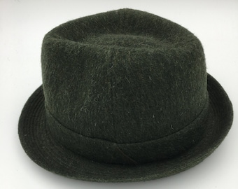 Faringoto Fedora Hoed Vrouwen Wolvilt Vintage Kerk Dames Hoed Unisex Brede Rand, ORANJE, M