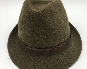 Mens Vintage 60s Trilby Hat |  Wool Fedora | available in 3 colors