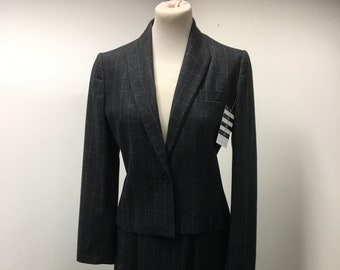 Womens Wool Suit | Vintage Pierre Cardin Skirt Suit | Designer Workwear | Size 6