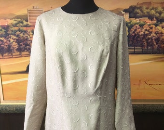 Dress Afternoon Tea Blue, Knee-length Jersey Dress for Women