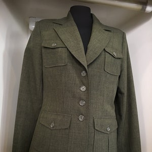 Vintage 90&#39;s Women&#39;s Safari Jacket | Military Style | Size 40