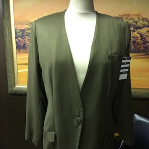 Damen 90er Jahre Vintage Blazer | Taillierte Ganzjahresjacke | Größe 12 - Maße überprüfen
