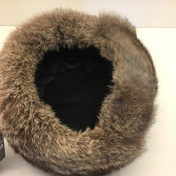 Women's 90's Vintage Russian Styled, Fur Hat | Rabbit Fur Hat