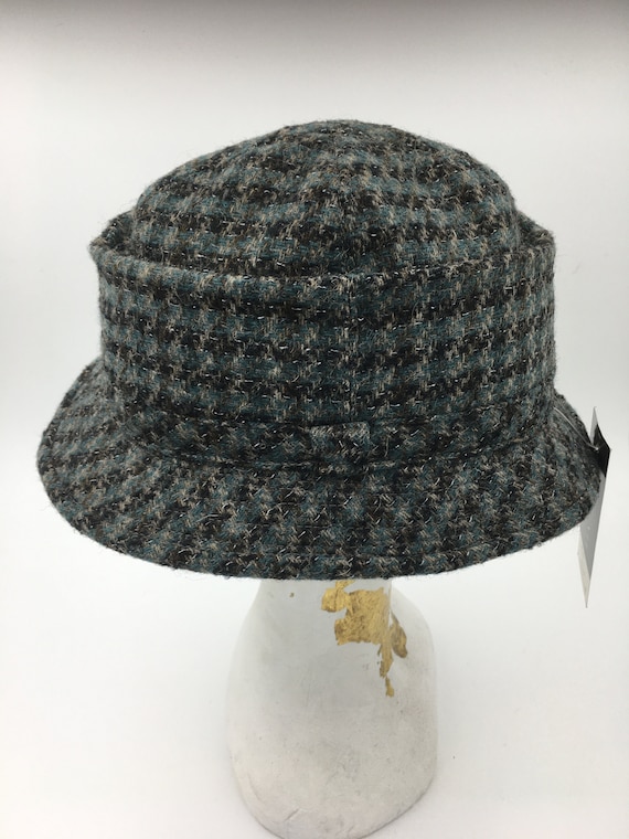 Men's Vintage Hat plaid bucket hat wool bucket ha… Gem