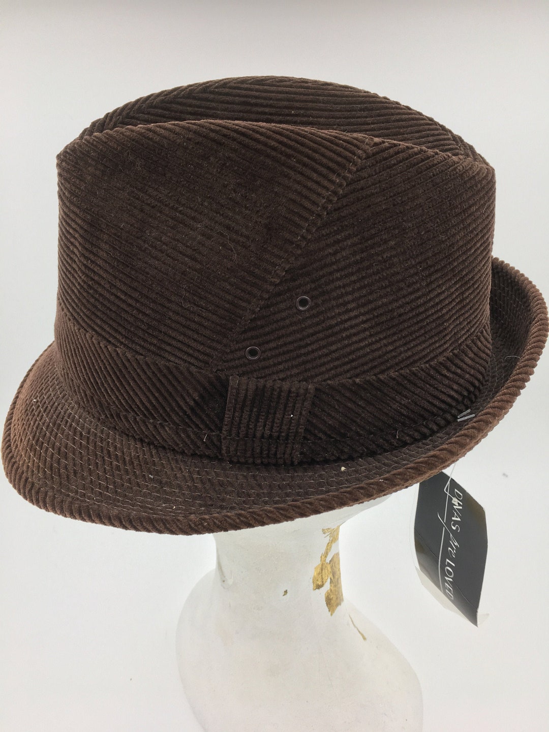 Mens Vintage Hat Trilby Hat Corduroy Hat Walker Hat Etsy
