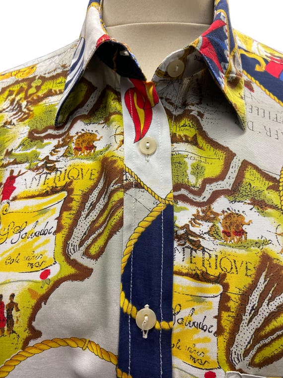 Women's Vintage 90s Button-up Shirt by Marina Yachting | Marine