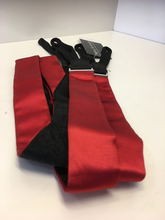 Men's Vintage 1950's suspenders | silk suspenders