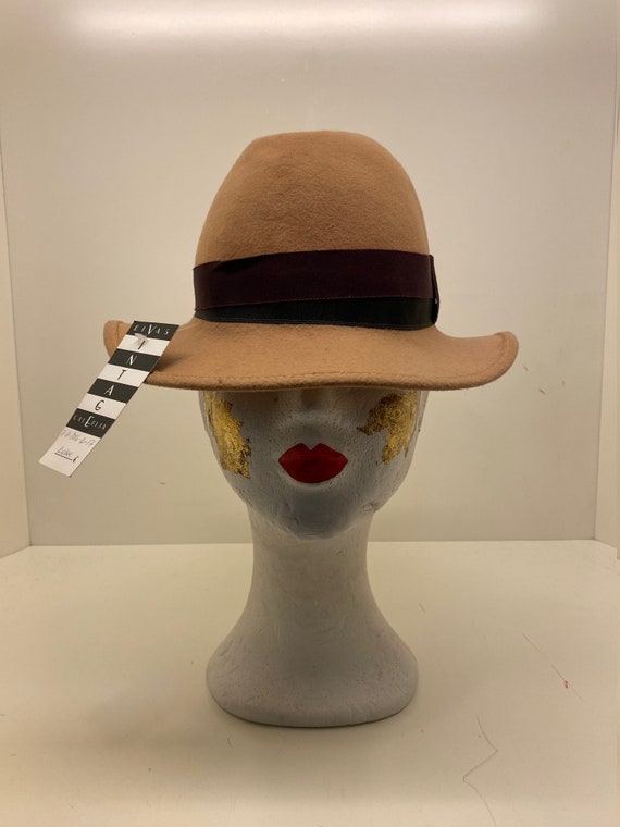 Vintage Elegant Felted Wool Hat for Women | Vintage Fedora  display picture 1