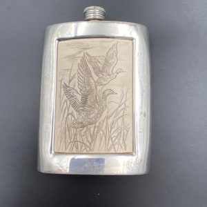Vintage hip flask | Timeless Vintage Hip Flask | Made in Sheffield England | Perfect Gift for Him