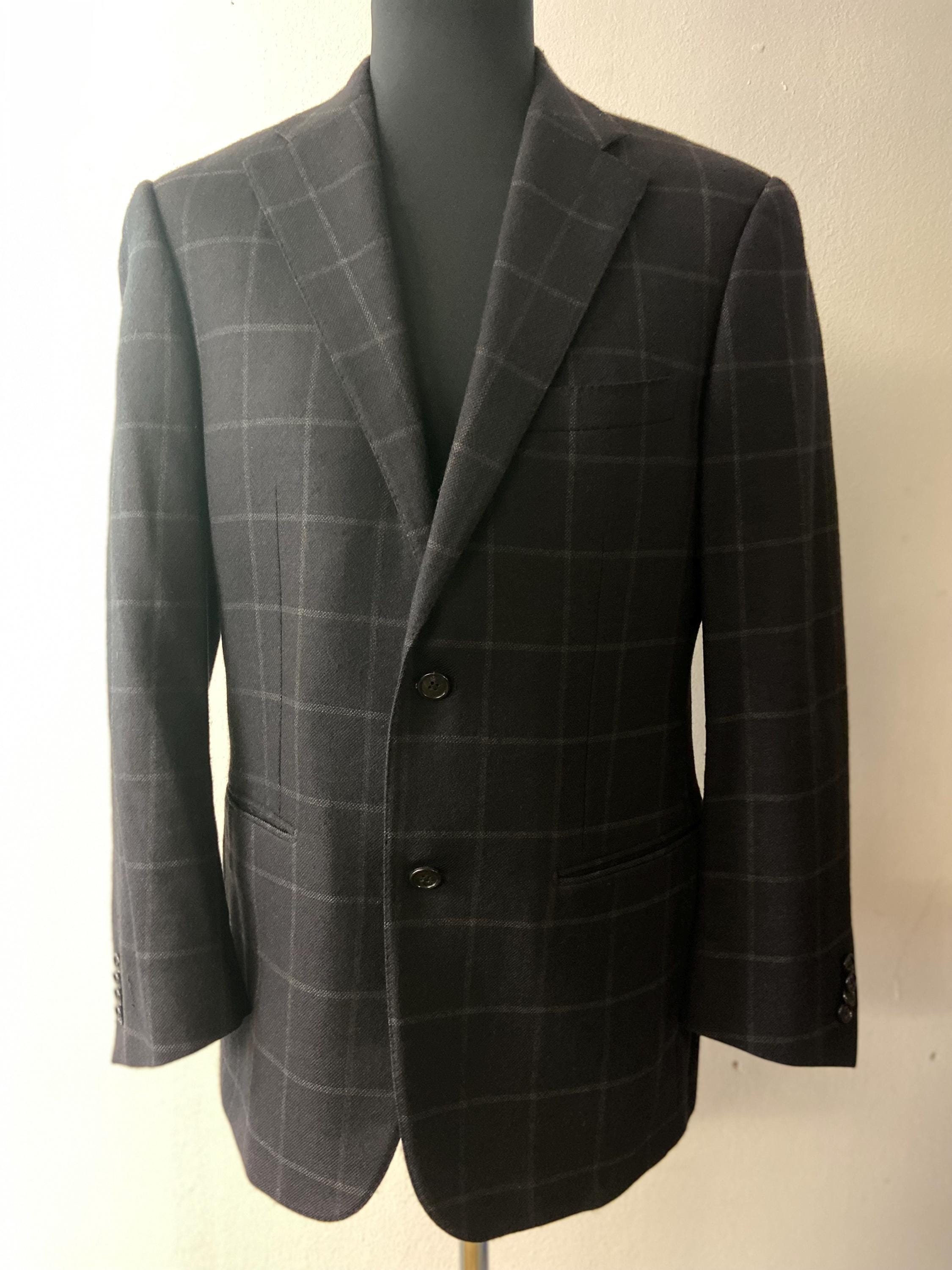 Vintage Classic Men's Vintage 90's Checked Wool Blazer by