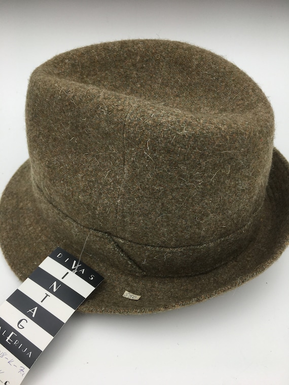 Men's Vintage Hat Trilby Hat Tan Fedora Country Hat Walker Hat Hat