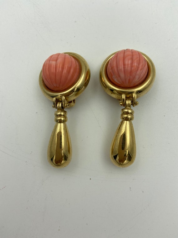 Ladies Vintage 80s earrings | Elegant Drop Clip-o… - image 1