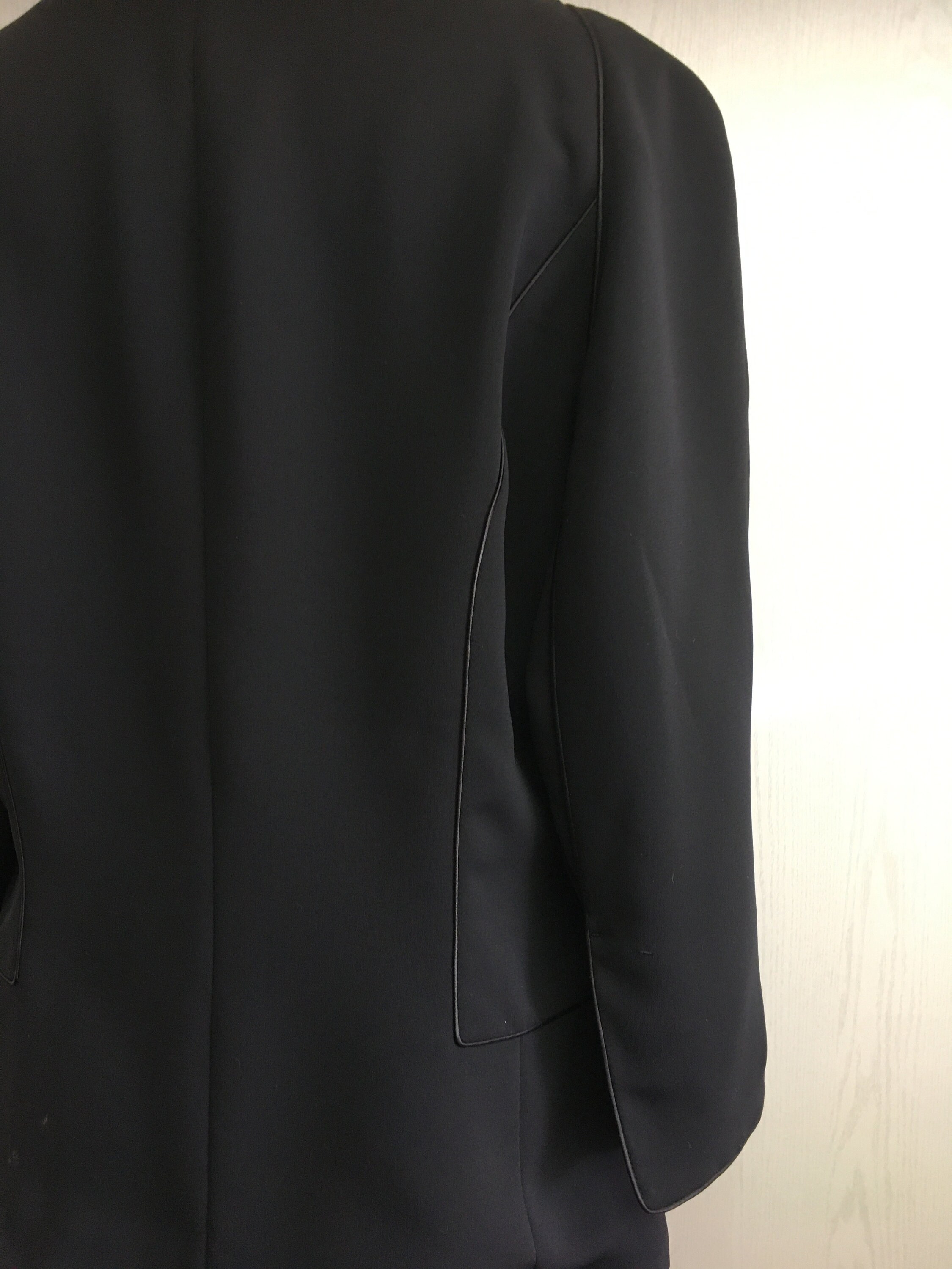 Women's 90's Vintage Blazer Black Fine Wool Blazer Elegant Jacket ...