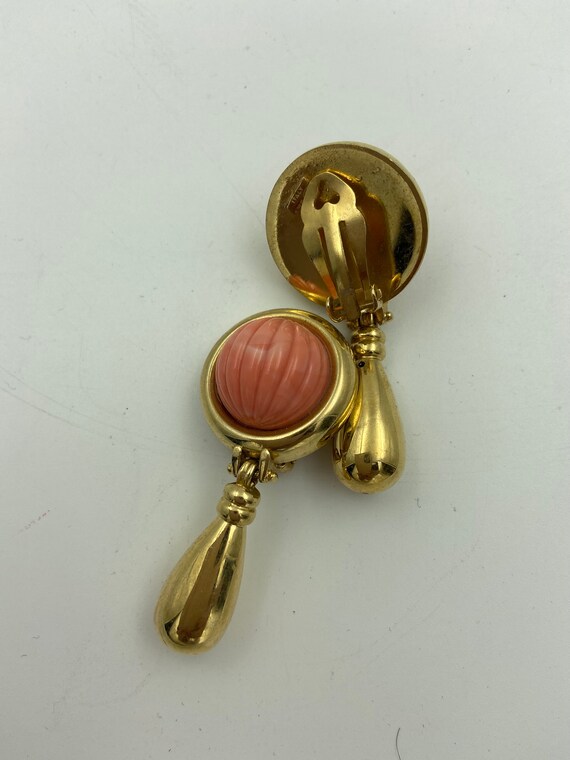 Ladies Vintage 80s earrings | Elegant Drop Clip-o… - image 4