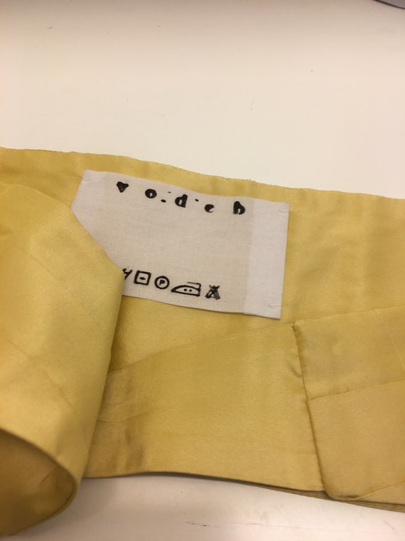 Yellow Silk Cummerbund Belt | Perfect for Formal … - image 6