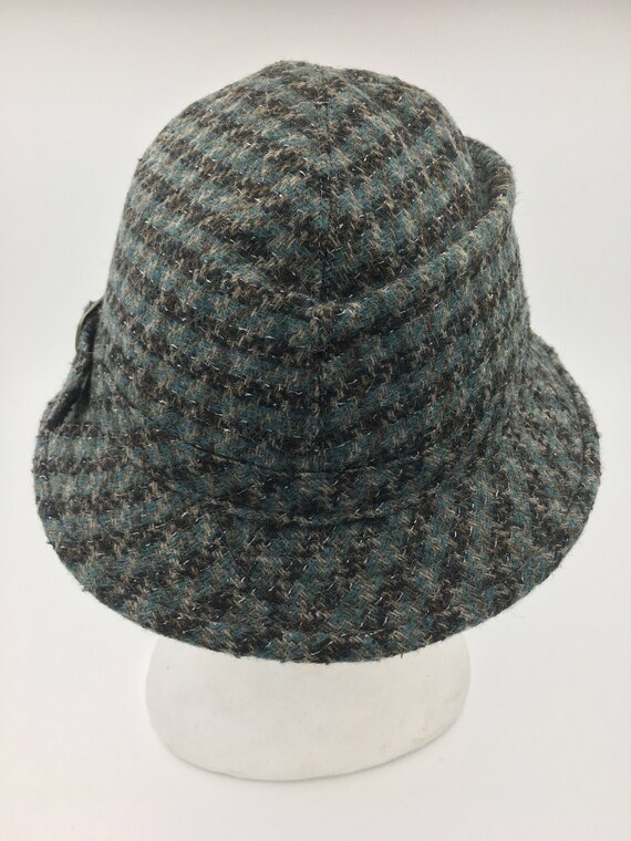 Men's Vintage Hat plaid bucket hat wool bucket ha… Gem