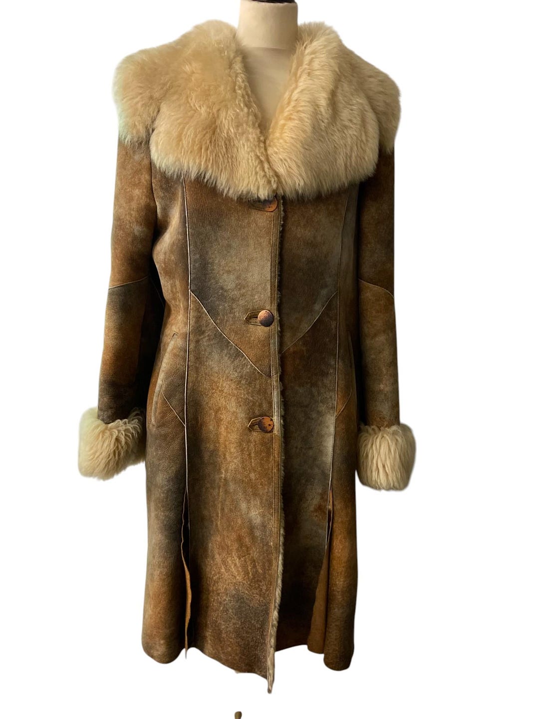 Women's Vintage Shearling Coat by Jasmine Julian's | Warm and