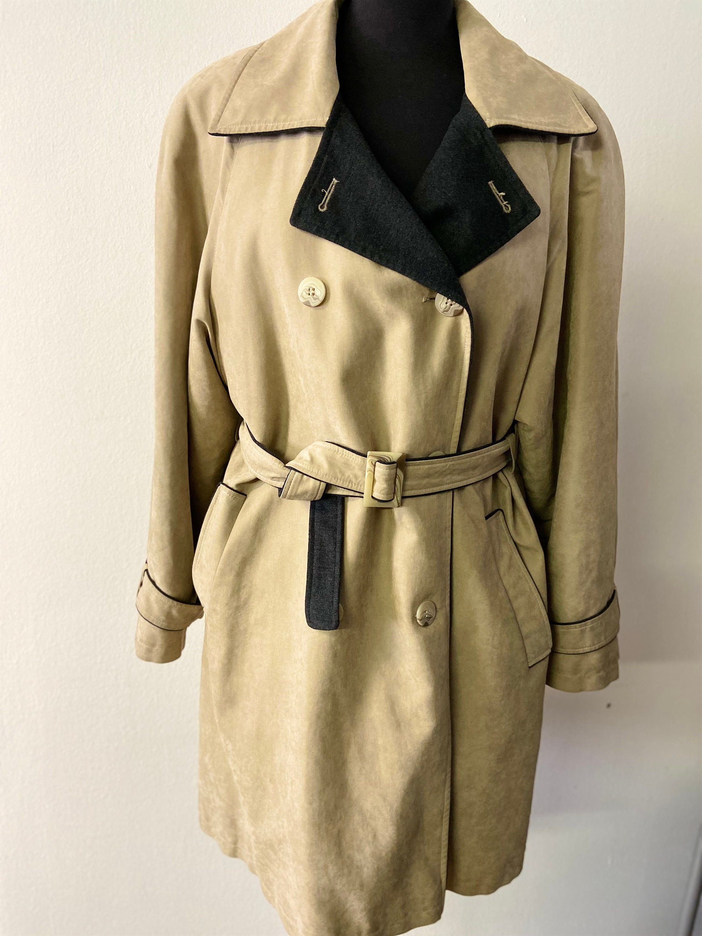 Rot Gorgelen beproeving Lined Trench Coat - Etsy