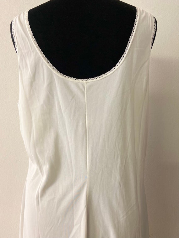 Classic Women's Vintage Slip | White Full Slip wi… - image 6