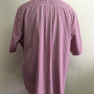 Pu&ograve; includere: Una camicia a maniche corte con bottoni a quadri rossi e bianchi.