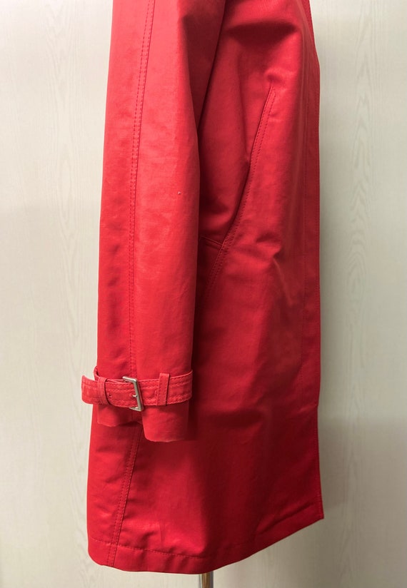 Women's Red cotton Trench coat from Escada | Size… - image 2