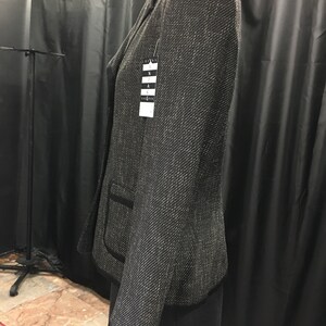 Elegante chaqueta de oficina / Blazer clásico de los 80, estilo Chanel / Chaqueta negra para mujer / Talla 8/10 imagen 5