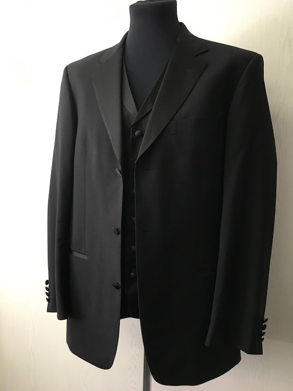 Grine patrice røgelse Men's Classic Black Hugo Boss Suit Vintage 1980's - Etsy