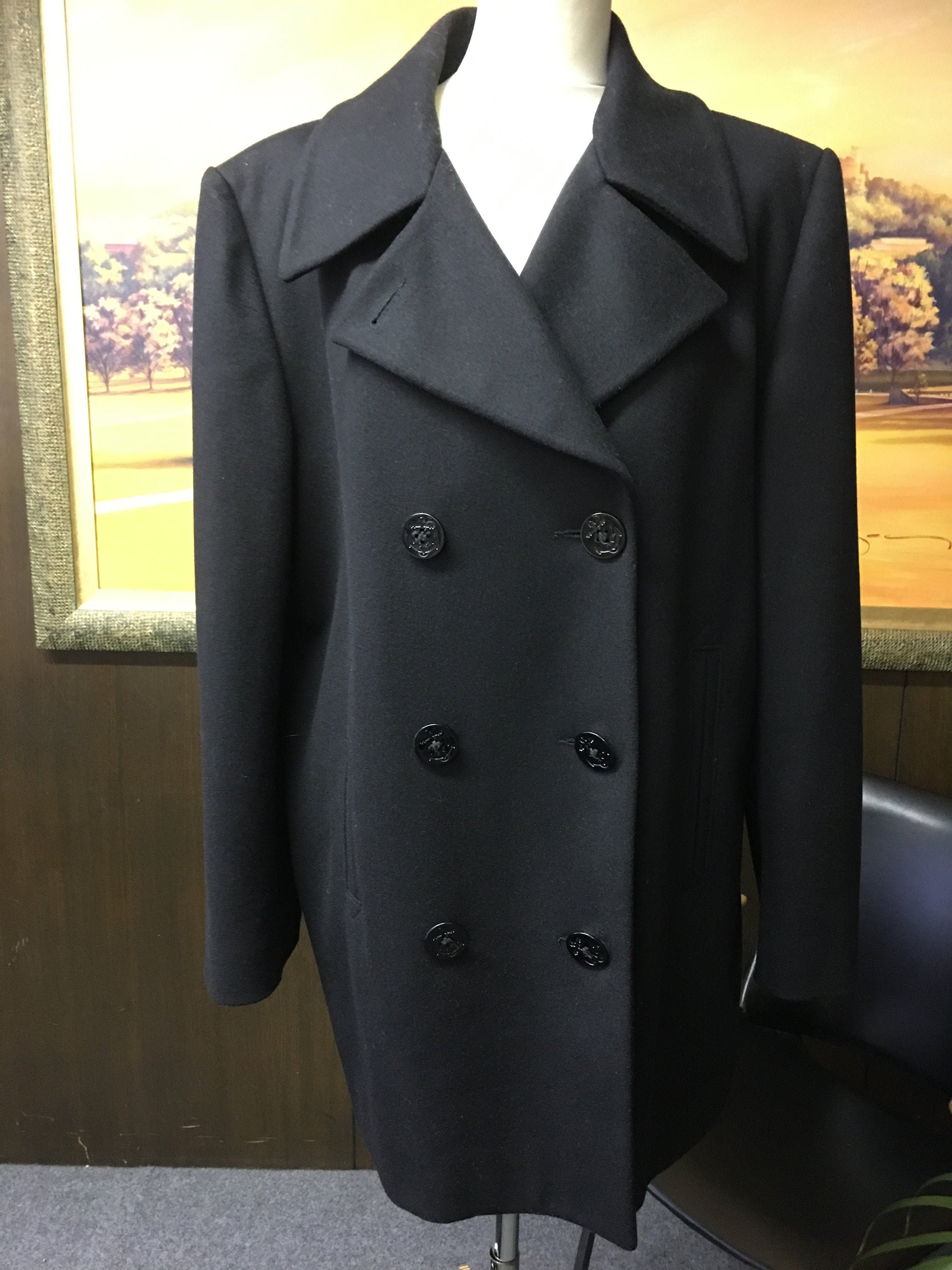 Women's 80's Vintage Pea Coat Jones New York Car - Etsy