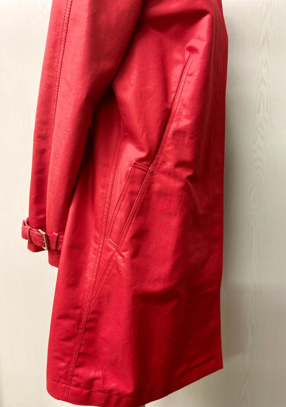 Women's Red cotton Trench coat from Escada | Size… - image 4